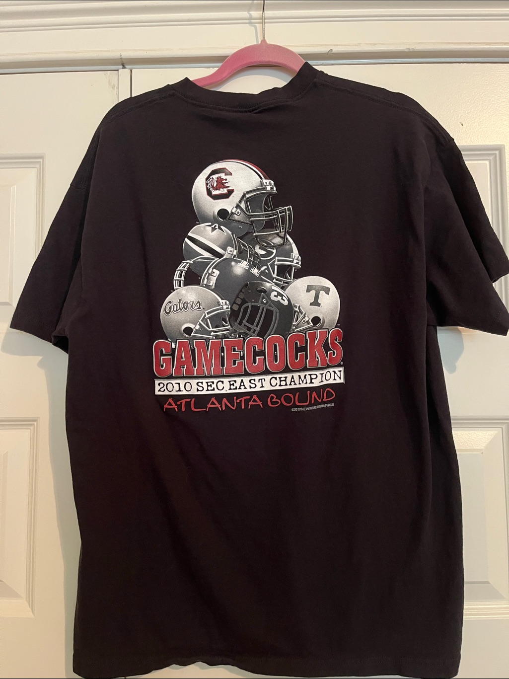 Delta South Carolina Gamecocks Black T-Shirt With Red And White Graphics Vintage
